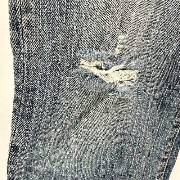 American Eagle Jeans Womens 8 (30x31 ACTUAL) Hipster Bootcut Distressed VINTAGE - Picture 11 of 11